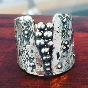 Handcrafted Silver Split Ring