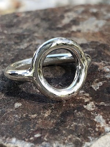 Handcrafted Silver Circle Ring