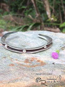 Handcrafted Silver Channel Bracelet